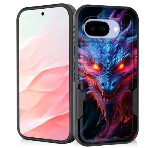 Vobber for Pixel 10A Case,Heavy Duty Dual Layer Hybrid Hard PC Soft Rubber Shockproof Protective Rugged Bumper Case for Google Pixel 10A 6.3 Inch 2026,Angry Dragon - image 1