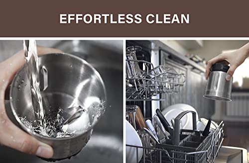 Herb Grinder-Wirsh Electric Spice Grinder With 5.3Oz. Stainless Steel Removable Bowl,Coffee Grinder With 200W Motor For Herbs,Spices,Coffee Beans,Nuts,Grains, One Press Operation With Pollen Catcher #TOP3