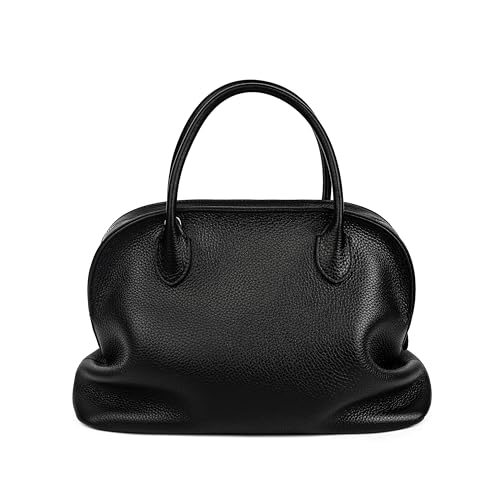 Bolso Satchel de Cuero con Asa Superior y Correa Desmontable para Mujer miniatura 7
