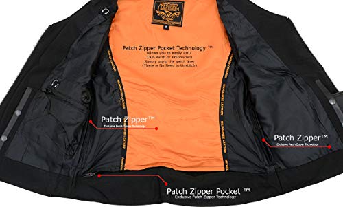 Image of Milwaukee Leather Women's Premium Classic Leather Motorcycle Rider Vest w /Adjustable Side Laces