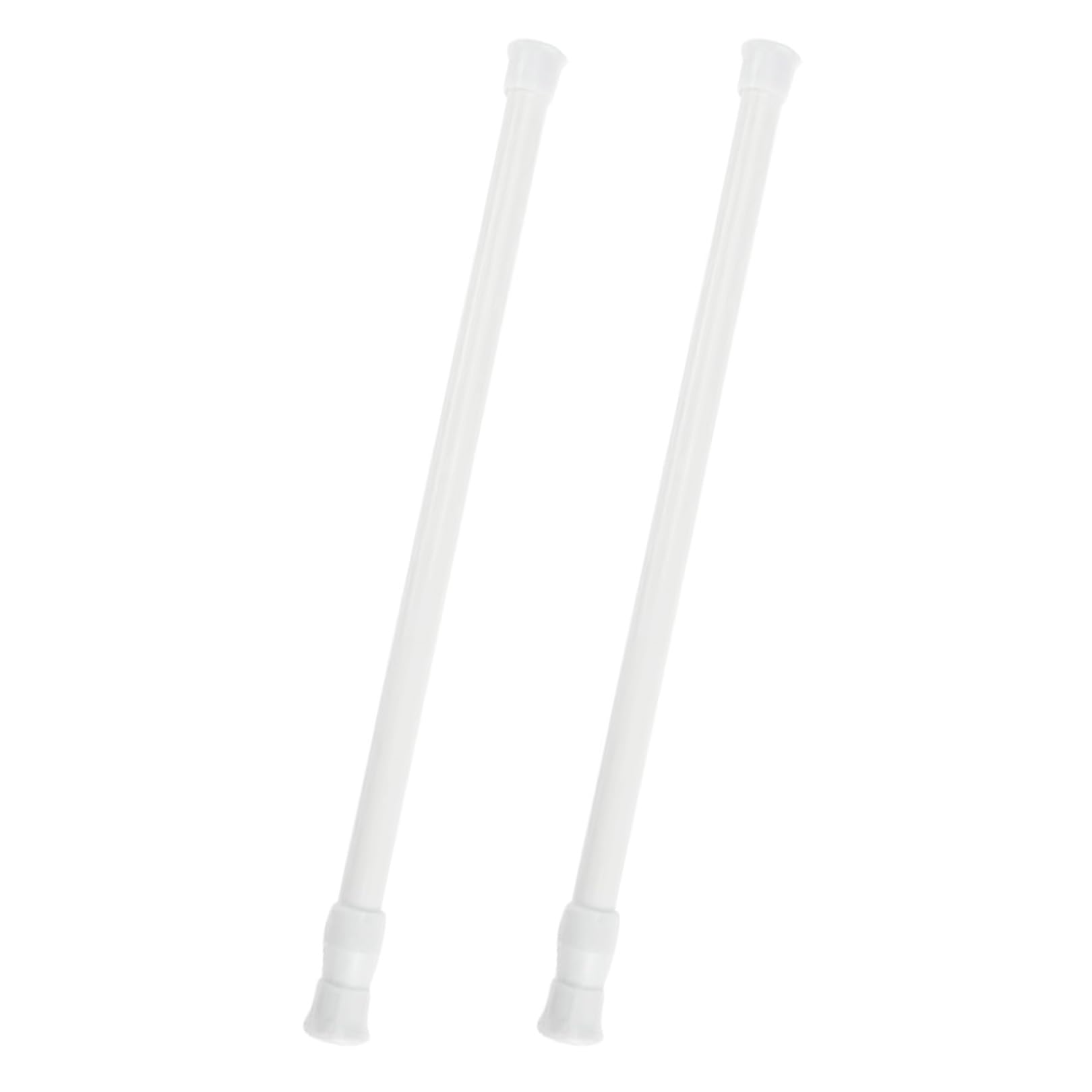 Barra de tensión, 2 barras de tensión, barras de cortina de red extensibles, barra colgante extensible de 30 a 50 cm, barras de tensión para armario, barra de tensión con resorte para armario