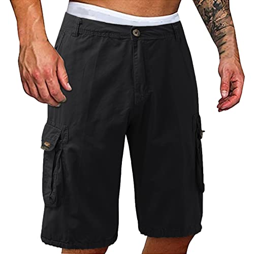 Genérico Short Pantalones Cortos Cargo para Hombre,Pantalones Cortos Cargo para Hombre Mens Shorts Bermudas Hombre Verano Tallas Grandes