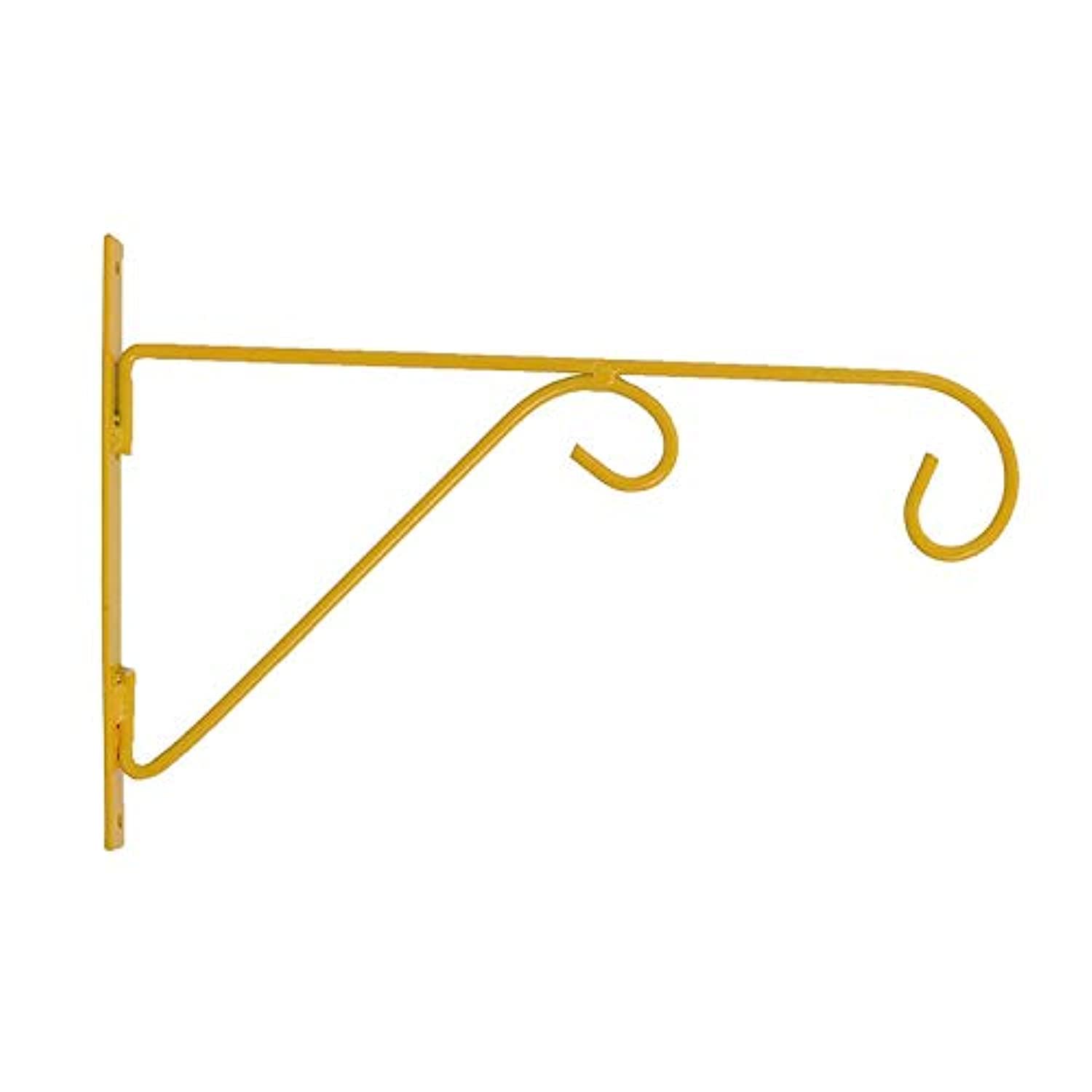 Sharpex Wall Mounted Metal Bracket | Decorative Wall Hook Plant Hanger for Hanging Pots, Bird Feeders, Flower Baskets, Planters, Lanterns, Lamps, and Wind Chimes for Indoor/Outdoor Use (Yellow, 1 Pc)-image-29
