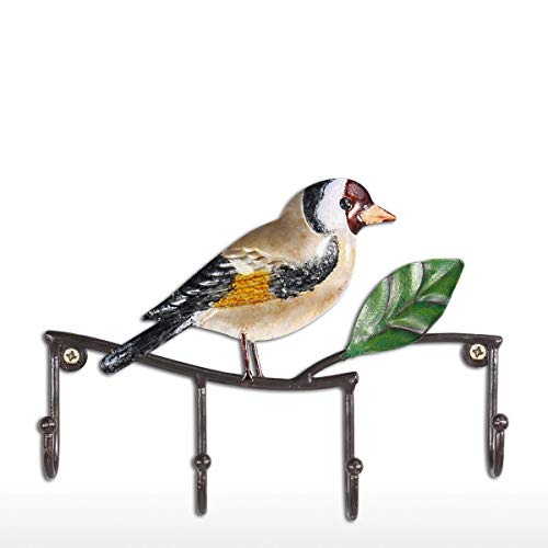 Too-arts Gancho de Pared para Colgar Llaves Sombreros Multiuso con 4 Ganchos Dise?o Vintage Cover