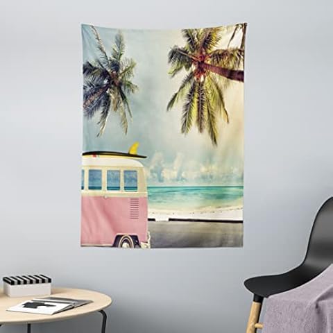 ABAKUHAUS Surf Tapiz de Pared y Cubrecama Suave Cover