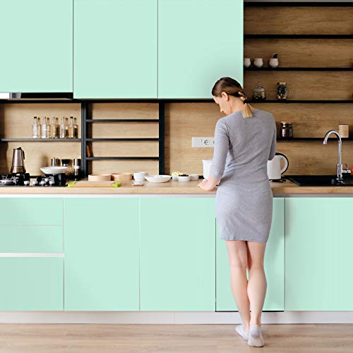 Teckwrap Permanent Adhesive Vinyl 12" X 10Ft, Matte Mint Green #TOP4