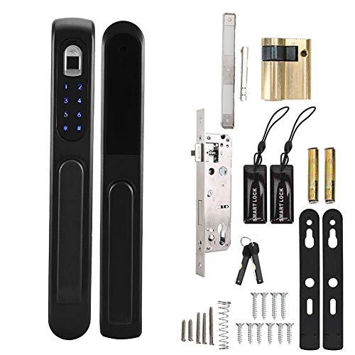 Preisvergleich Produktbild Xinwoer 4-8-stelliges Türschloss, intelligentes Türschloss Fingerabdruck-Passwort IC-Kartensperre Diebstahlsicherung für zu Hause(3085 Lock Body)