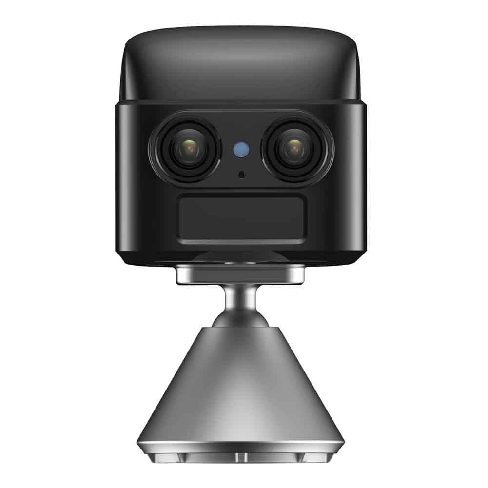 Telecamera con Doppia Lente 4K 4G, Zoom 6X, 5 MP, Basso Consumo Energetico, Visione Notturna A Infrarossi, Rilevamento del Movimento