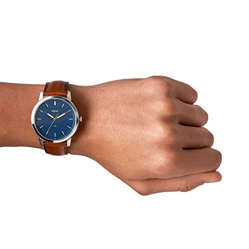 Fossil-Minimalist-Mens-Watch-with-Leather-or-Stainless-Steel-Band-Chronograph-or-Analog-Watch-Display-with-Slim-Case-Design