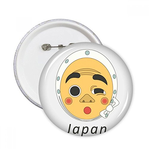 Badge bouton japonais XXL multicolore DIYthinker : décoration vêtement et pins de collection