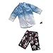 Produktbild Mattel FXJ36 - Ken Mode, Kleidung Cooles Hemd und Shorts im Hawai Look, inkl. Armband
