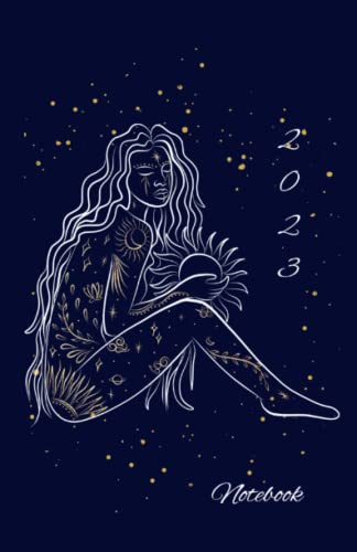 Journal ligné 2023 pour femme : carnet d'écriture broché A5 de 120 pages