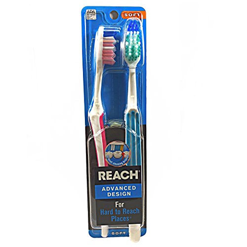 REACH Advanced Design Toothbrushes Soft Full Head Value Pack 2 ea