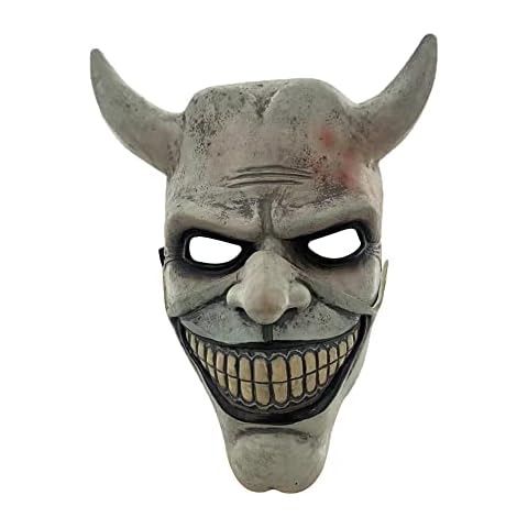 Hongsuny The Black Phone Movie Mask Horror Movie The Black Phone Cosplay Mask Scary Halloween Mask Halloween Prop Accessories for Adults Kids Cover