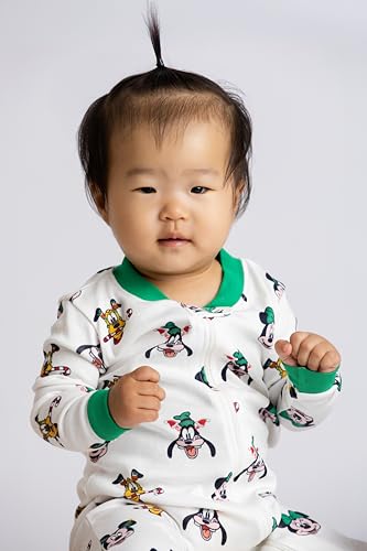 Image of MONICA + ANDY One Piece Baby Pajamas, 100% Organic Baby Clothes for Girls and Boys, Sizes For Newborn and Infant