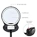 Magnifying Glass Lamp 3X 10X, Stepless Dimmable LED Magnifying Lamp with Dust Cover Metal Clamp,Adjustable LED Magnifier with Light and Stand for Crafts Reading Workbench Close Work