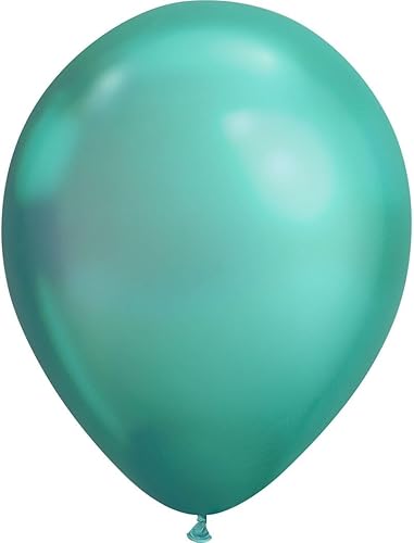 Globos de látex cromados de 12 pulgadas color verde (50 globos)