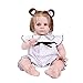 Reborn Baby doll, Lebensecht Silikon Mädchen Babypuppe,Realistische Kinder/Kleinkind Spielzeug ,Handgemachtes Wie Echtes Toddler Geschenk Simulation Neugeborene Geburtstagsgeschenk Kits (Liliana)