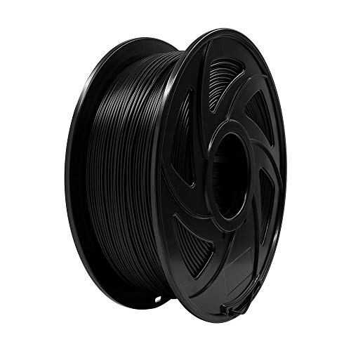 Image of Voxelab 3D Printer Filament, 1.75mm PLA Pro (PLA+) Filament, Dimensional Accuracy + /- 0.02 mm, 3D Printing Material 1kg / Spool, Compatible with FDM 3D Printer /Pen, Black