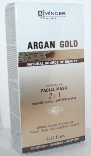 Mincer Argan Gold Exfoliating Facial Mask 2 in 1 / 2.54 fl.oz.