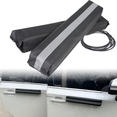 Winunite Magnetic Car Door Dent Protector PU Leather Car Door Protector Car Door Ding Protector Door Ding Bumper Protector for Vehicles Black(Pack of 2) Cover