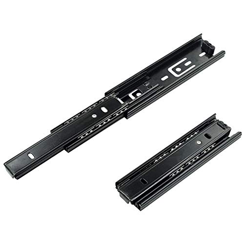 Btibpse 5 Inch Full Extension Drawer Slides Mini Ball Bearing Mount Drawer Slide for Cabinet Short Drawer Slides 1 Pair Black