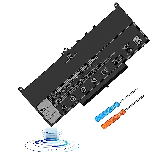 VNYUNQWE E7470 E7270 J60J5 Battery Replacement for Dell Latitude E7470 E7270 7470 7270 Laptop Battery Type 1W2Y2 0MC34Y MC34Y R1V85 242WD GG4FM WYWJ2 451-BBSX 451-BBSY 451-BBSU [7.6V /55WH]