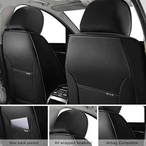Image of Deluxe Full Covers for Volkswagen Golf SportWagen 2015-2019, Black-Red
