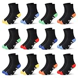 Libella 12 Paar Kindersocken Sportsocken Junge Wintersocken Langesocken Laufsocken Fußball Design Baumwolle 2892 35-38