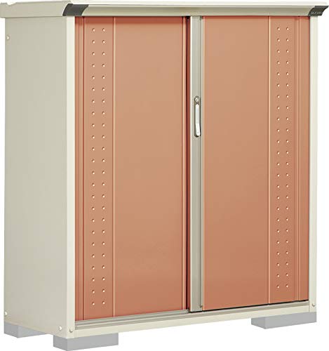 田窪工業所 タクボ物置 小型物置 収納庫 グランプレステージジャンプ GP-135CFTR 全面棚タイプ トロピカルオレンジ 【商品配送のみ ※要組立】【7梱包】