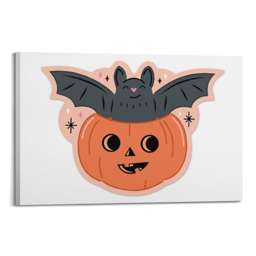 Poster d'Halloween citrouille anthropomorphique pour remplacer les décors tristes