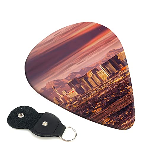 Las Vegas Sunset Lot de 6 médiators pour guitare acoustique, guitare électrique, basse, ukulélé – fins, moyens et épais - Les Beatles, Paul McCartney, John Lennon, RIngo Starr, George Harrison Las Vegas Sunset Lot de 6 médiators pour guitare acoustique, guitare électrique, basse, ukulélé - fins, moyens et épais
