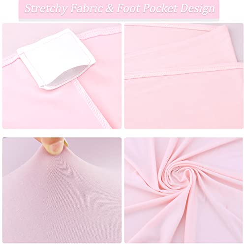 50% Off 4-Pack Pink Spandex Table Covers for Parties & Weddings - Image 3