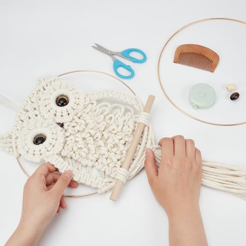 Kit macramé mural débutant pour apprendre le tissage facilement