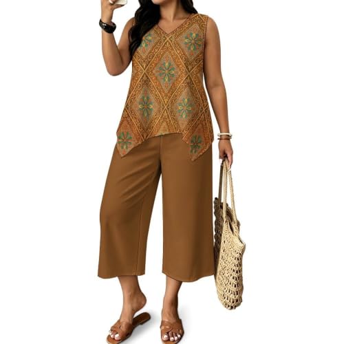 Ropa de talle alto cómodo fresco y ligero conjunto ideal para playa estilo casual dos piezas L