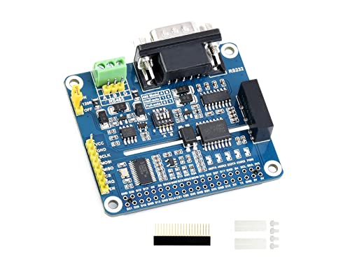 RS485 RS232 HAT for Raspberry Pi 4B/3B+/3B/2B/Zero/Zero 2 W, with standard Raspberry Pi 40PIN GPIO extension header, suitable for Raspberry Pi series boards