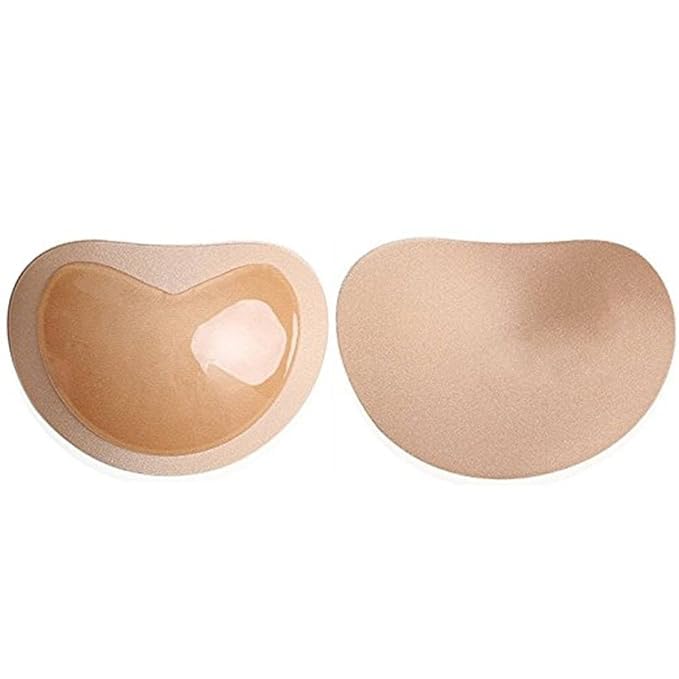 Sticky Bra Inserts Pads Push Up, Silicone Adhesive Breast Lift Waterproof Padding for Women Sports Swimsuits Bikini Dress Bathing Suit