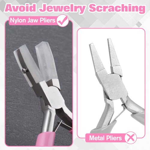 Image of 5-Inch Double Nylon Jaw Pliers with 6 Pcs Replacement Tips