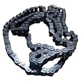 Go Kart per bicicletta fuoristrada per motocicletta fuoristrada con catena 120 nera 428 compatibile con parti di motociclette automobilistiche