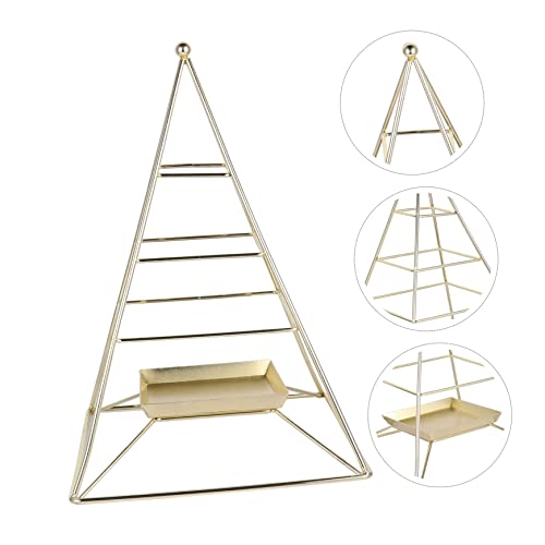 BESTOYARD 2 Peças Rack De Joias De Três Camadas Suporte De Exibição De Pulseira Joias De Cabelo Prat