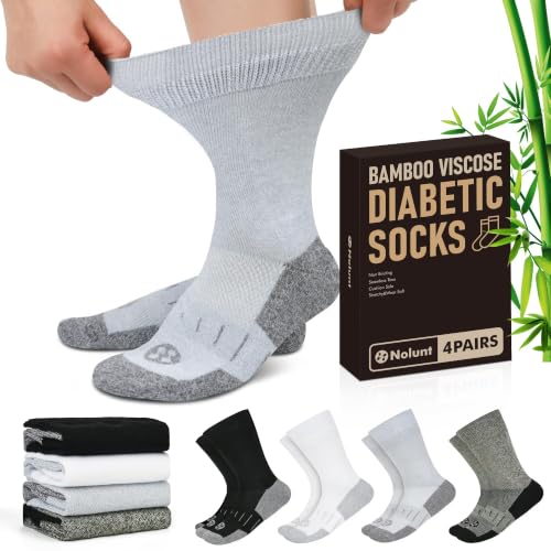 NOLUNT Wide Top Crew Socks