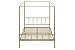 Novogratz 4195239N Marion Canopy Bed, Queen, Gold Gold Queen