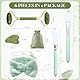 Gua Sha Massager Face Jade Roller Set, Gesichtsroller Beauty Massager Skincare, Natü Rliche Jaderolle, Gesichtsroller Gesichtsmassage Für Anti-Aging-Falten, Reduces Eye Puffiness