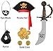 Bordazor Pirate Costume for Girls Pirate Cosplay Dress Up Set for Halloween (5-7 Years)