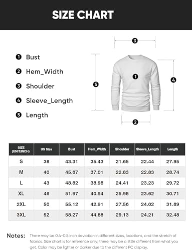 Maglioni di Natale per gli uomini Felpe Girocollo Tinta unita A Scacchi Texture 3D Manica Lunga Casual Nozioni di base Pullover Shirt Funky, Nero , S