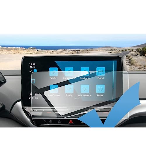 Verre trempé VW ID.4 pour écran de navigation GPS 12 pouces et protection tableau de bord