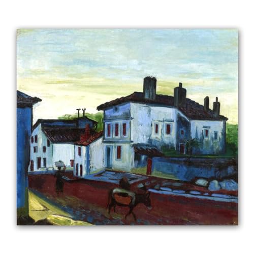 Tableau d'art mural en toile M.Morning in Hendaye 30x36cm INTCHE