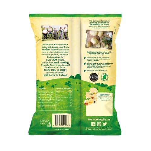 Keogh's Shamrock And Sour Cream Crisps 3x125 Grams Deliciously fresh Irish potato crisps image 4