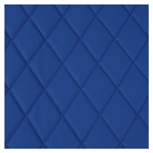 Tissu similicuir piqué bleu imperméable et résistant pour recouvrir fauteuil et canapé
