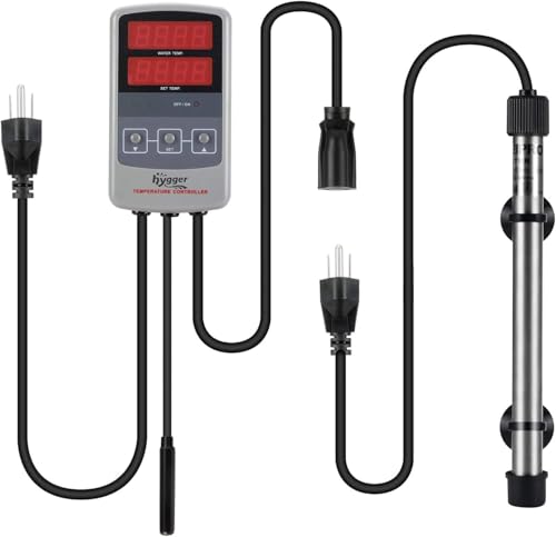 hygger Pinpoint Titanium Reef Heater 500W